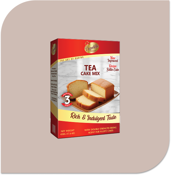 Group 101 Dezertella Tea Cake Mix – Vanilla 450gm - Image 1